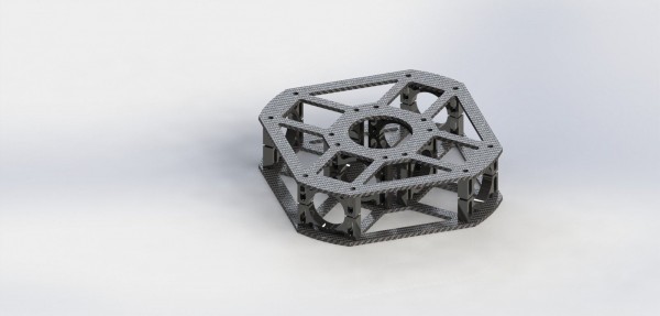 Centerbox für Quadrocopterrahmen Black